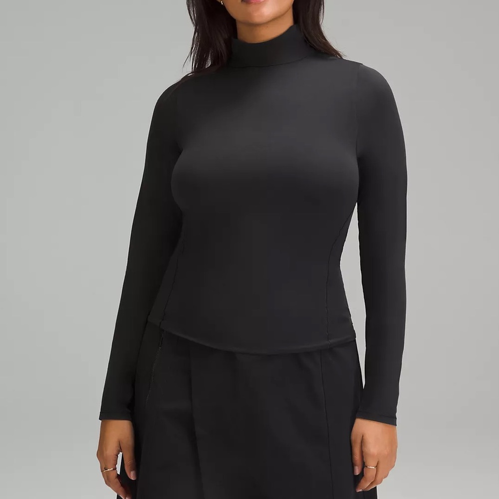 NEW Lululemon Wundermost Ultra-Soft Nulu Long-Sleeve Turtleneck Black